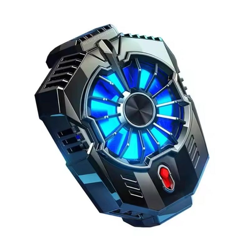 X20 Portable Wireless Phone Cooler Fan with RGB Lights | Dual-Speed Semiconductor Gaming Radiator for Smartphones